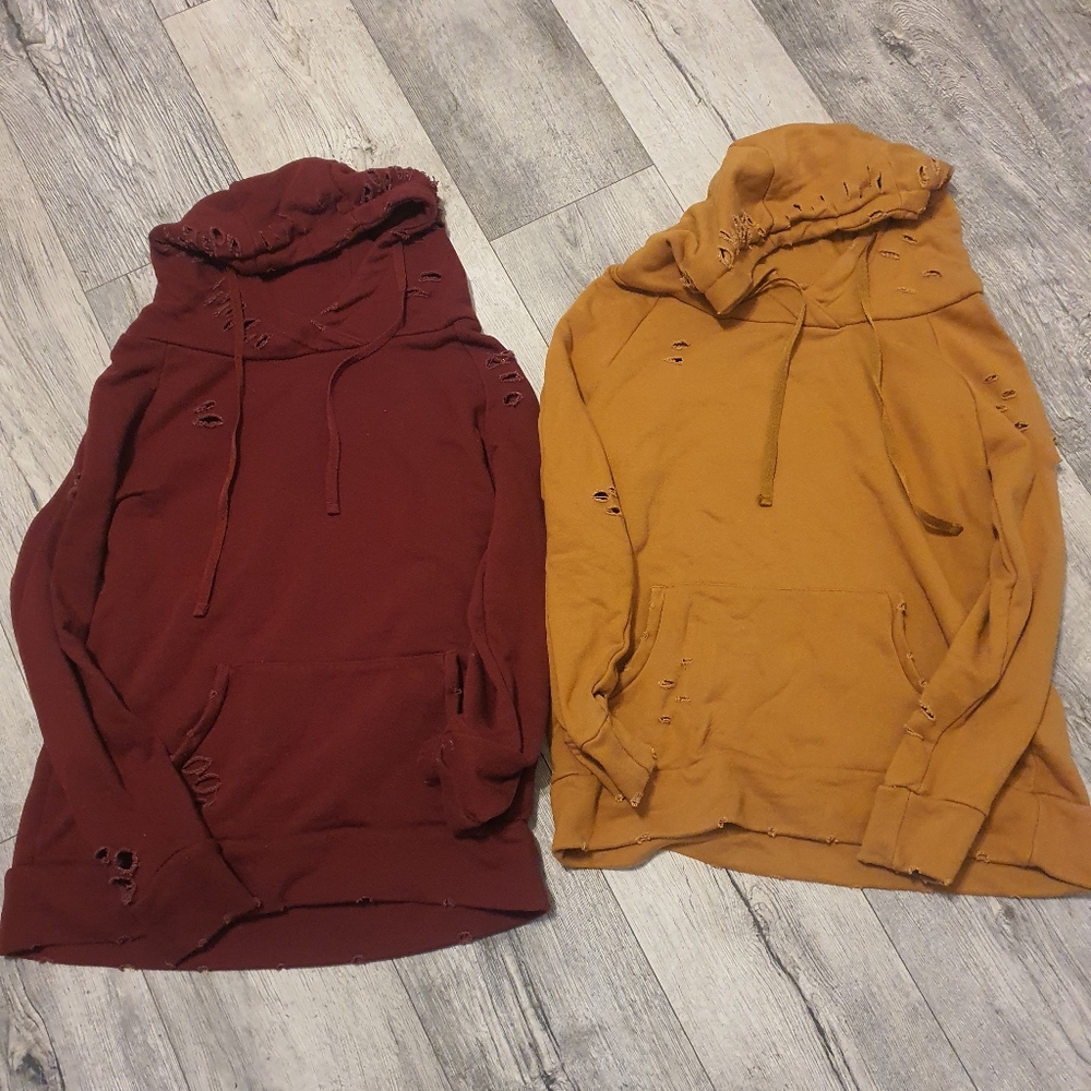 Chelsea Deboer distressed hoodies